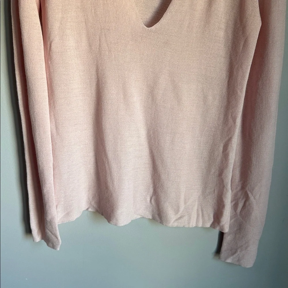 NEW A.L.C. Caro Choker Collar Merino Wool Open Front Sweater XS